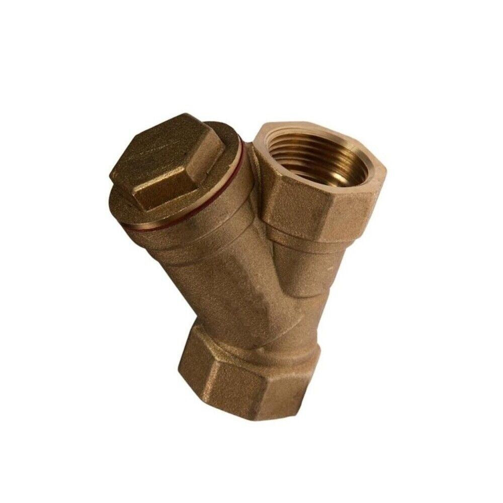 Strainer Y BSP Valve 1" Water Filter Inline Diesel Oil Fluid Pump 1 Inch Brass