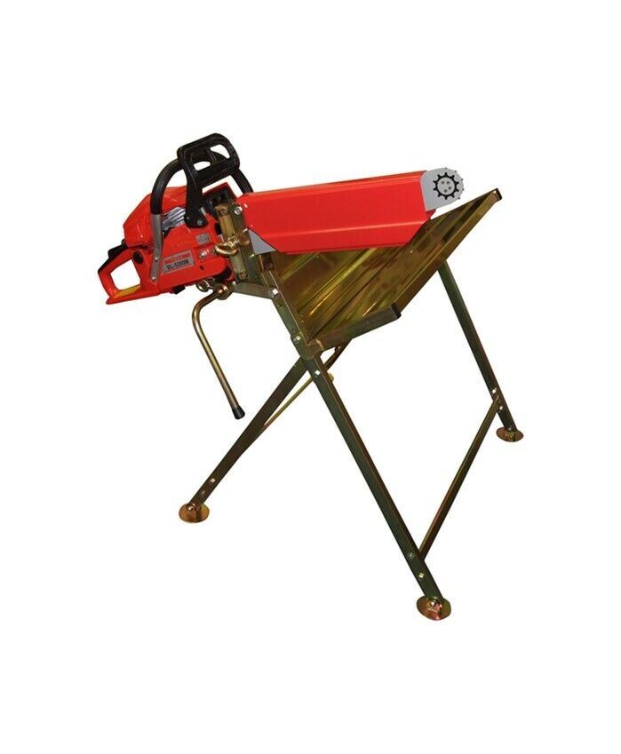 Log Saw Horse Holder Folding Metal With Pivoting Pivot Chainsaw Clamp DX/1000289