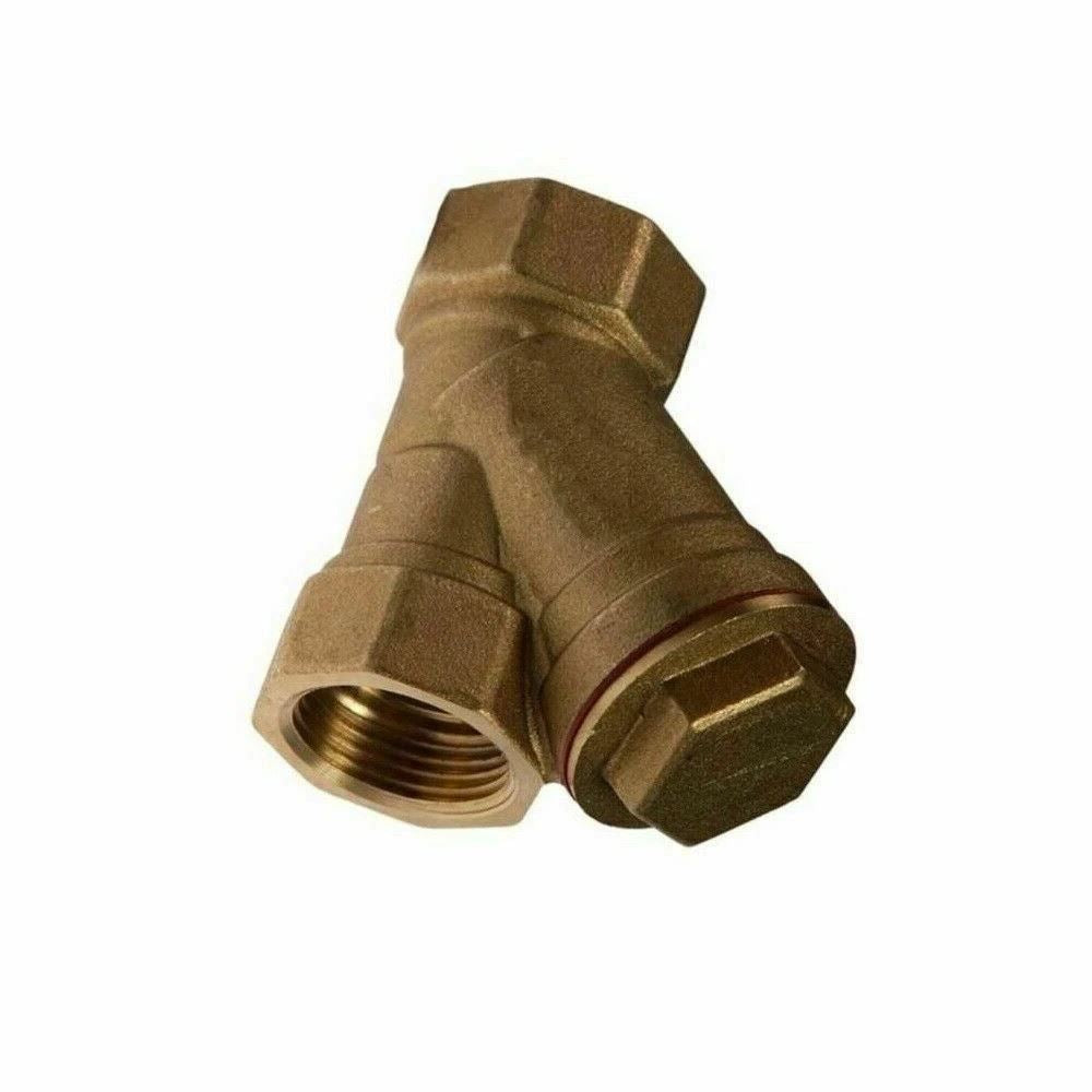1 1/2 BSP Valve Y Strainer Pressure Washer Water Filter Brass Inline Diesel Fuel 1402086