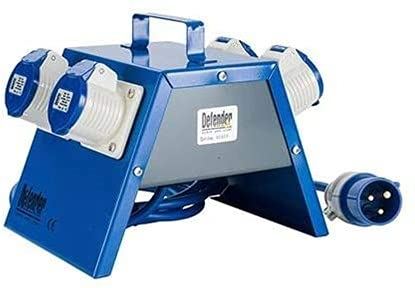 DX/3001095 4 Way Splitter Junction Box 240 V Volt 4 Way Gang X 16 Amp Socket & Cable 3001095