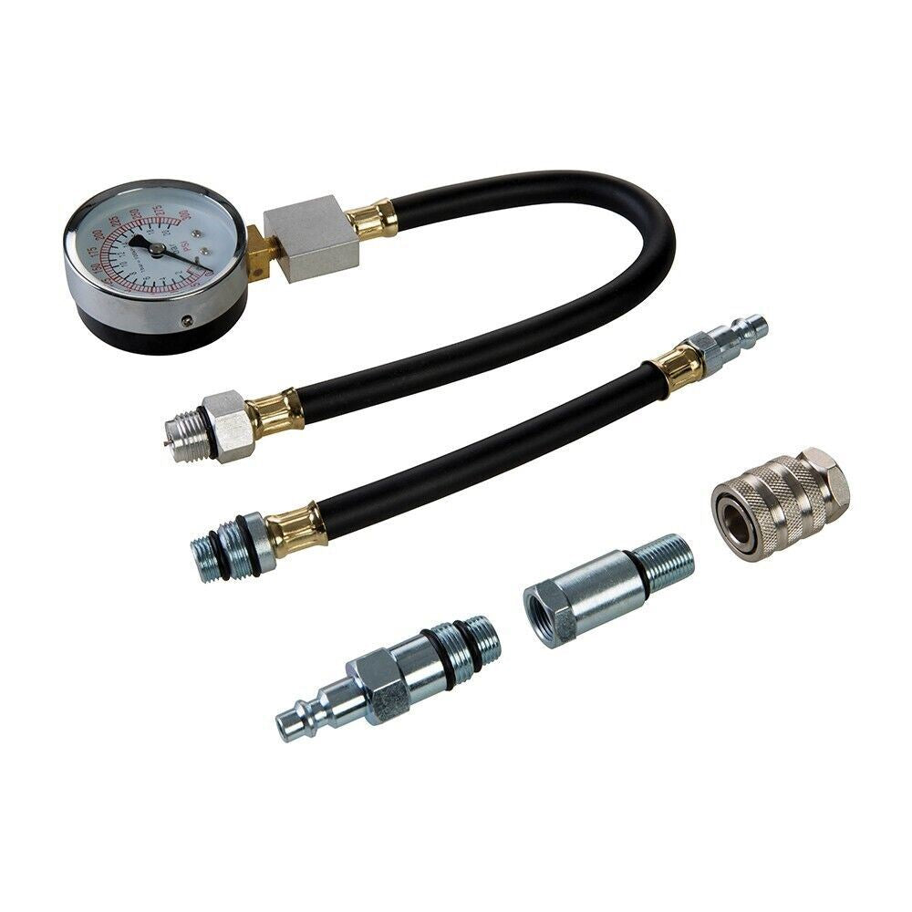 Compression Testing Kit Petrol Engine 5 Piece 5Pce Silverline 598559 Test Fuel