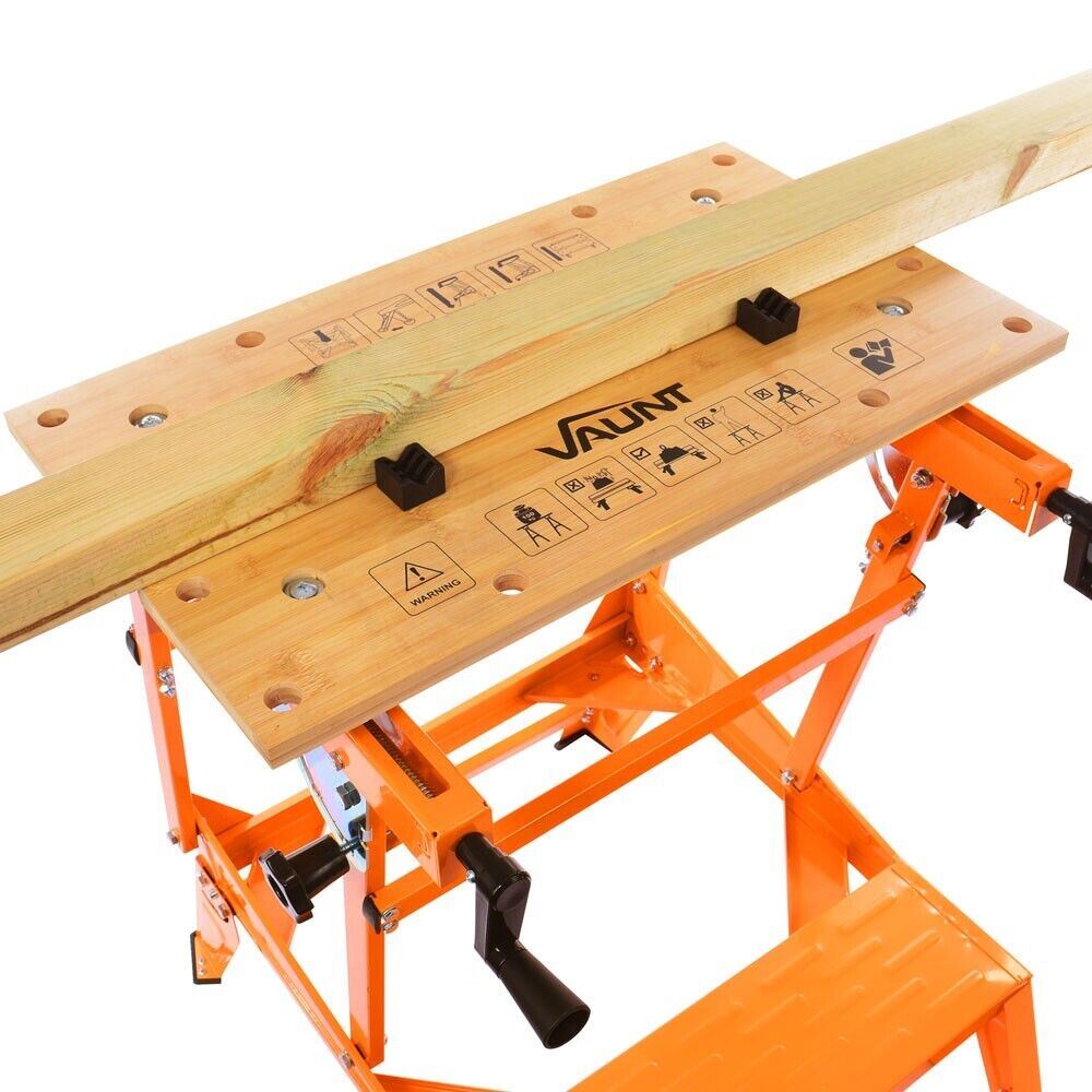 Dual Height Folding Work Bench Workmate Vice VAUNT 758639 HEAVY DUTY