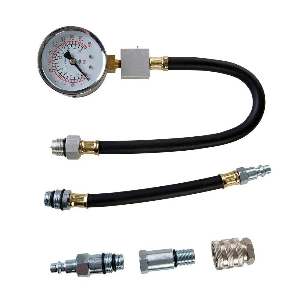 Compression Testing Kit Petrol Engine 5 Piece 5Pce Silverline 598559 Test Fuel