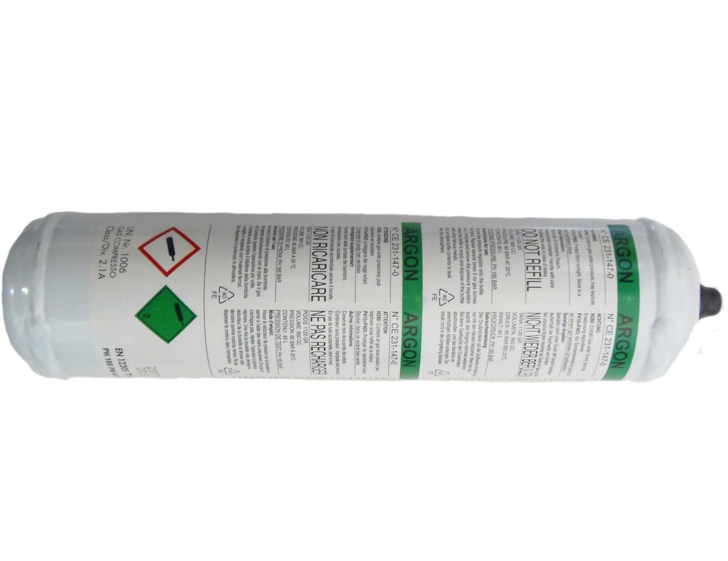 3 Argon Pure Disposable Welding Mig & Tig Gas Bottle Welder 60 Litre 60L 4002264 3x61