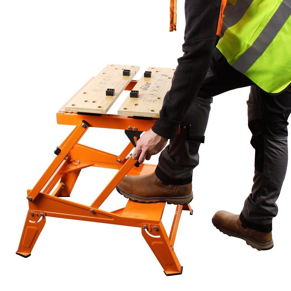 Dual Height Folding Work Bench Workmate Vice VAUNT 758639 HEAVY DUTY