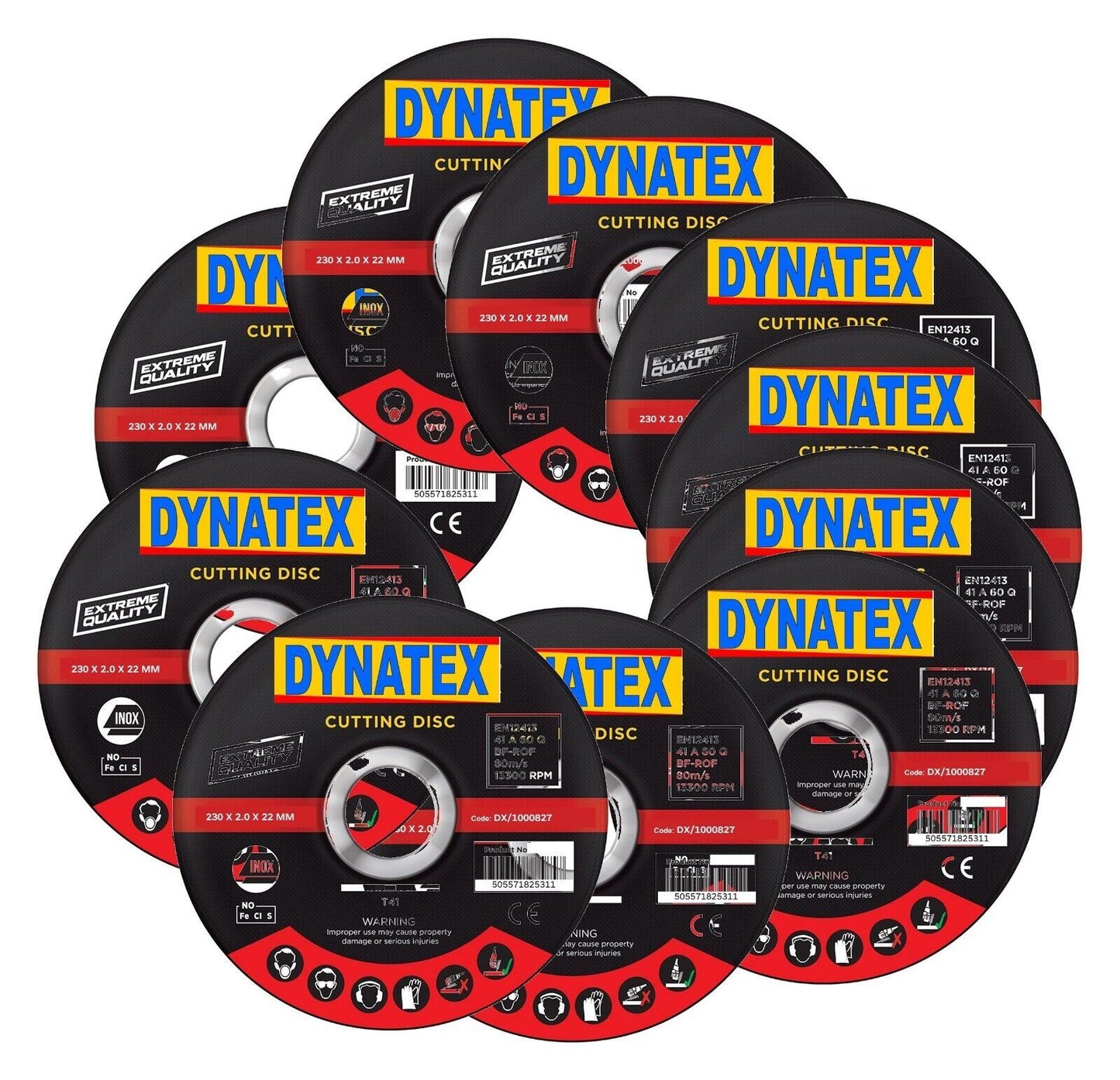Cutting Disc Ultra Thin 10 Stone Steel 230mm x 2mm Thin x 22.2mm Metal Stainless 1000828 10x827