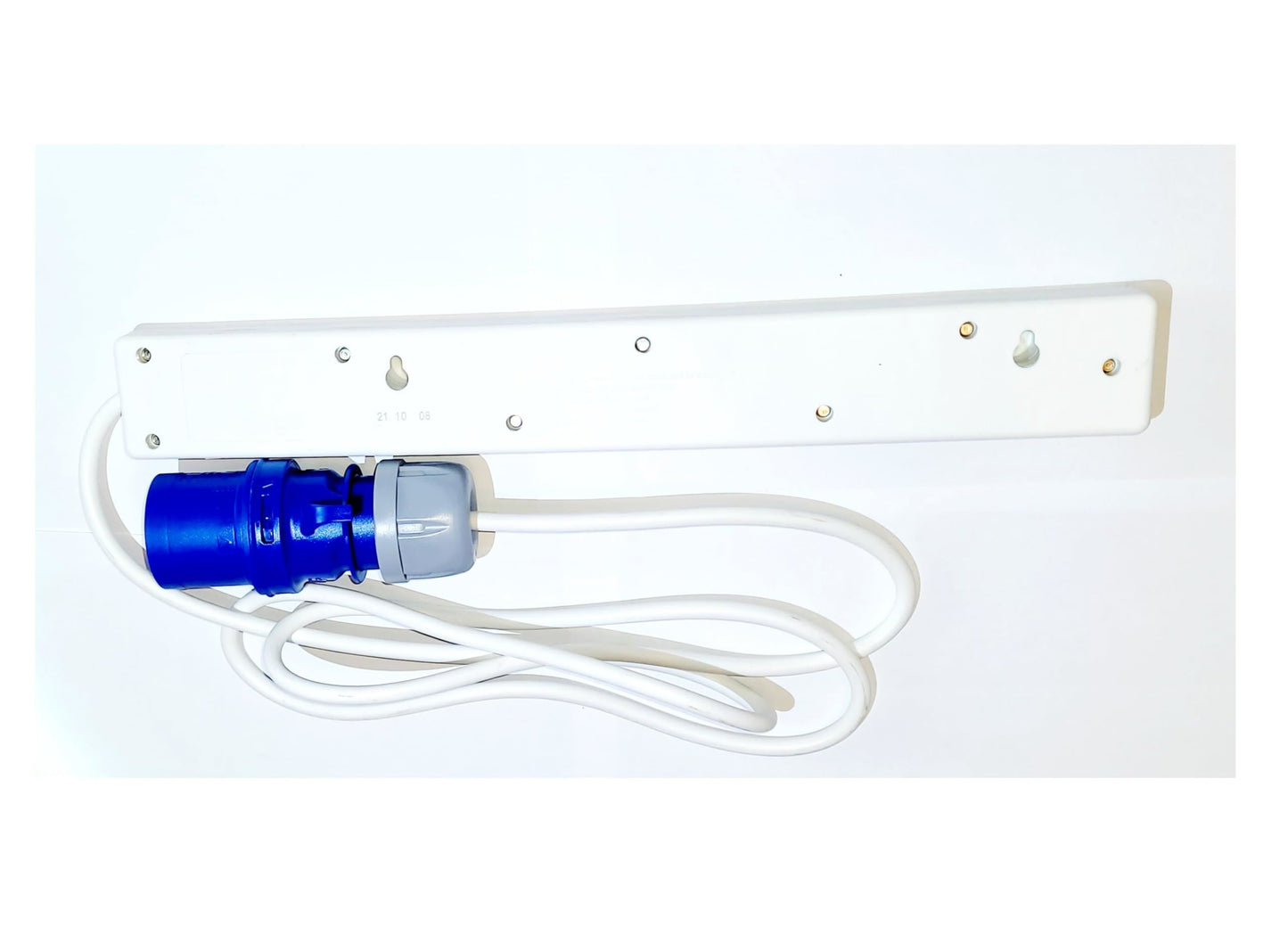 10M 16A Plug to 6 Gang 13A Socket Extension Lead Arctic Cable IP44 230V Blue 3001271 10x404/1x55/84