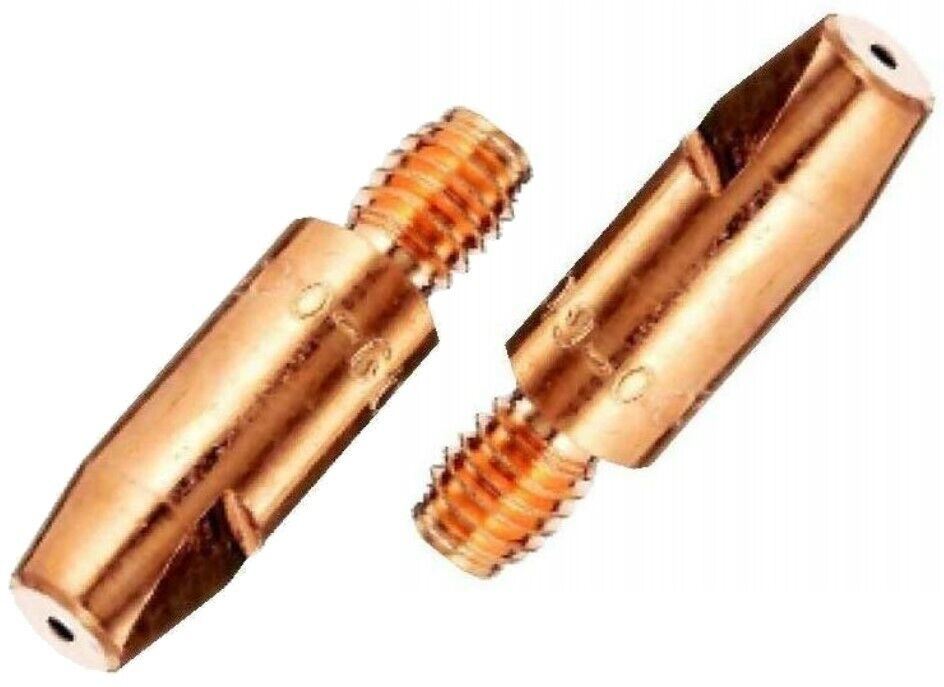 Welding Contact Tube 10 Tips 0.6mm Mig Welder Wire Tip MB25 M6 Thread X 28mm NEW
