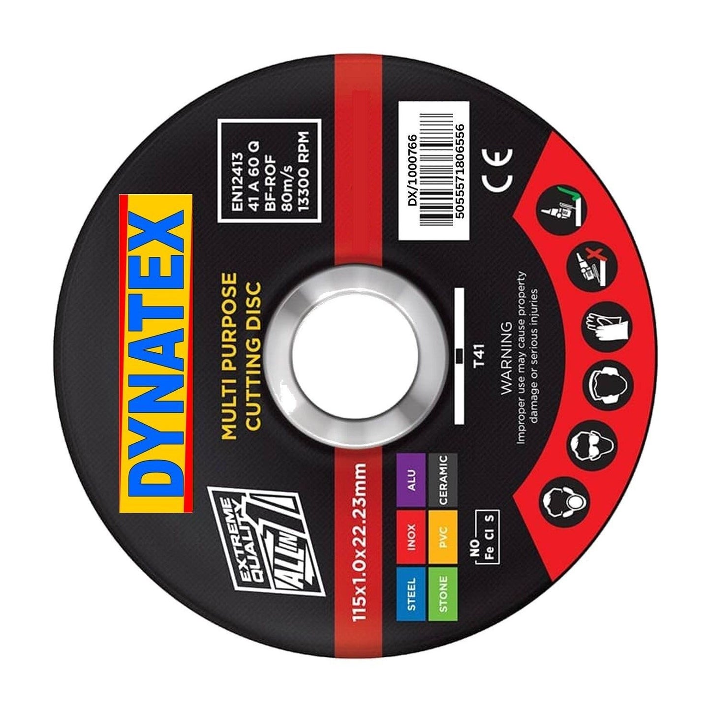 Cutting Disc Ultra Thin Single Multi Purpose 115mm OD 1mm x Thin 22.2mm ID NEW