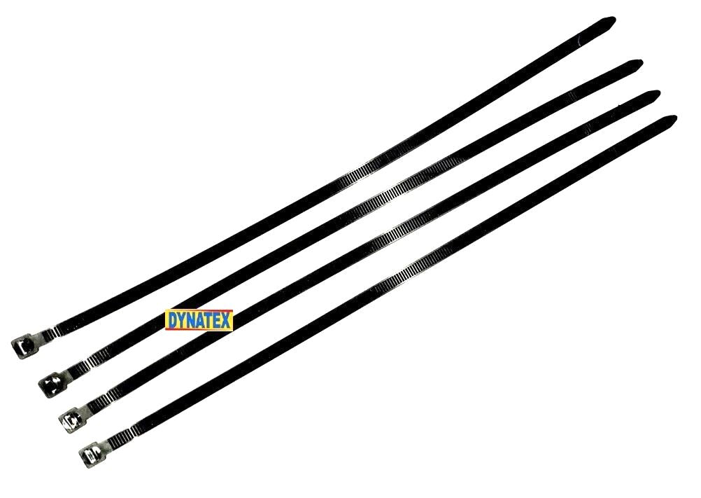 Cable Zip Ties 100 Secure Strap Black Plastic 300mm x 4.8mm Cable Heavy Duty