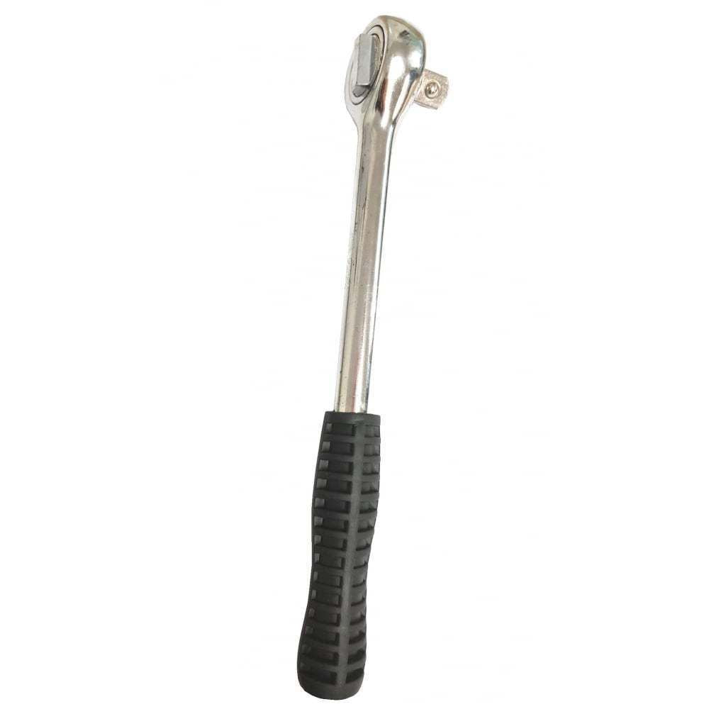 1/2" Drive Ratchet Wrench Chrome Rubber Grip Socket Mechanic Tools 123459