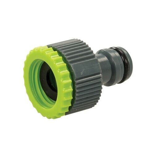 Garden Hose Pipe 15M Spray Nozzle Tap Connector Set Hosepipe Reel 15Metre Yellow 1402754 15x32 1x18
