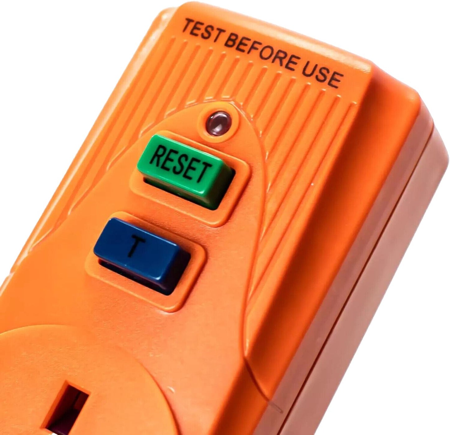 RCD Trip Switch 13 Amp Plug In Socket Circuit Breaker Test Reset RCD Orange 13A 3001105