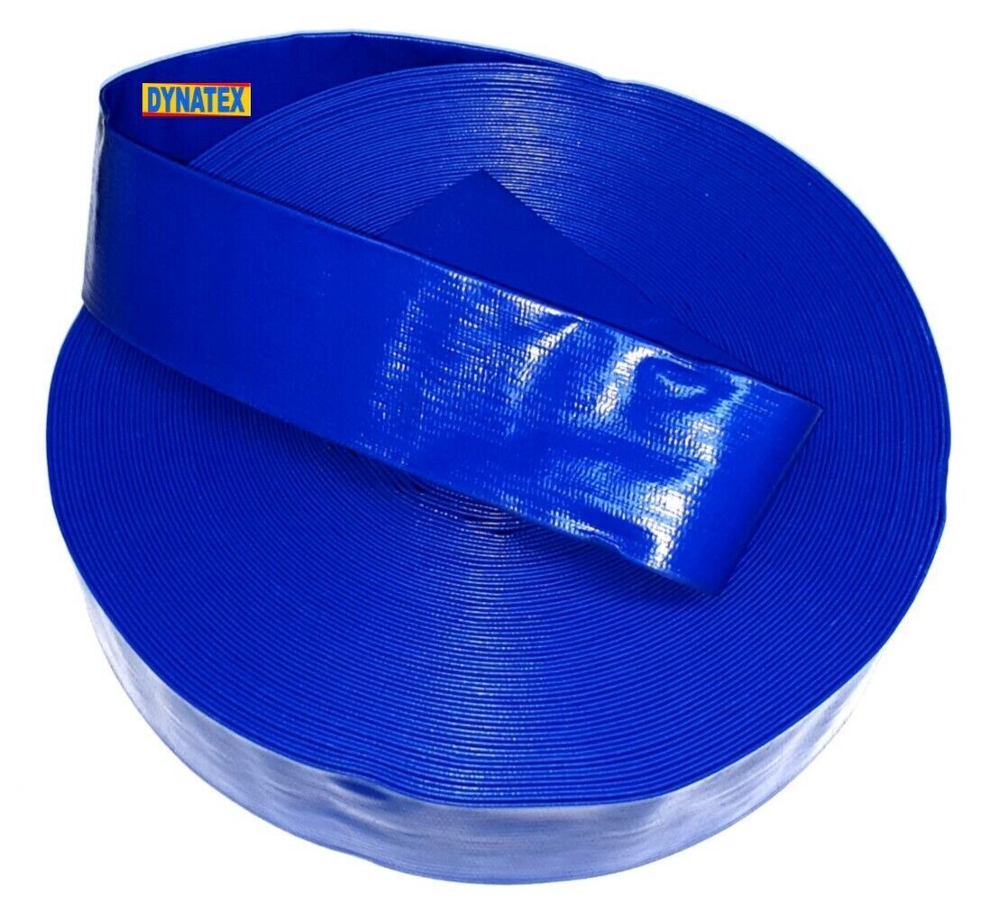 Layflat Hose 3" Inch Discharge Water Pump Hose 76mm X 10M 10 Metre Drainage UK 1402515 10x25