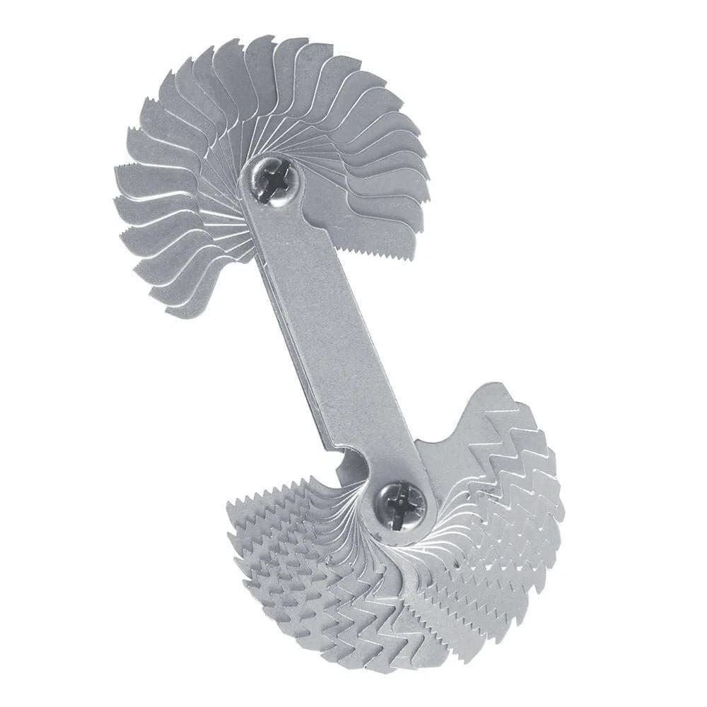 52 Blades Grip Thread Pitch Gauge Metric & Whitworth for Garage, Workshop, Home 1000274