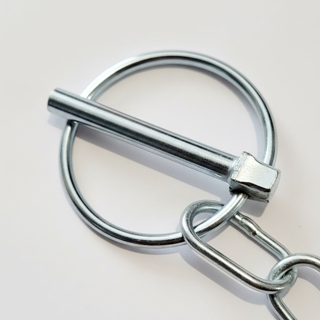 Lynch Pin & Chain Trailer Horse Box Tail Gate Drop Side Locking Pin 9007208