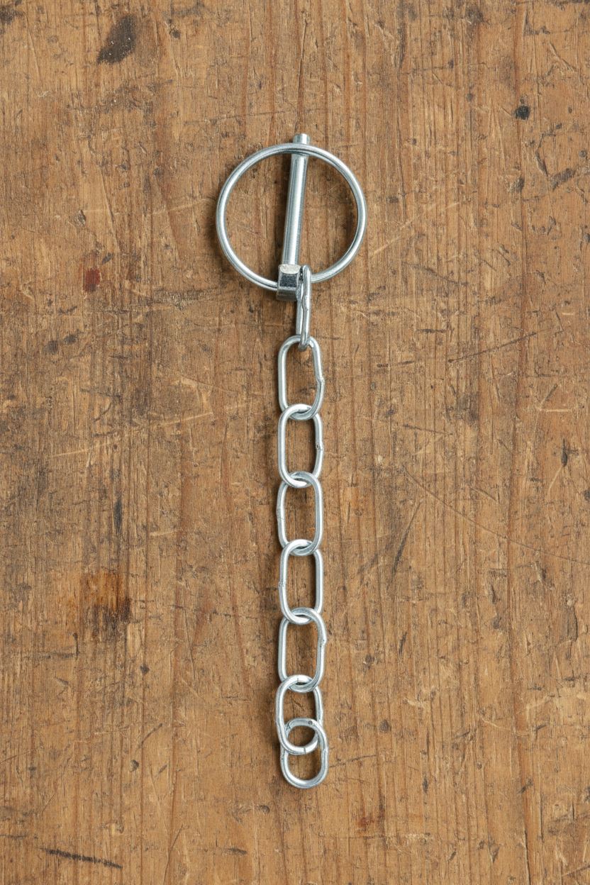 Lynch Pin & Chain Trailer Horse Box Tail Gate Drop Side Locking Pin 9007208