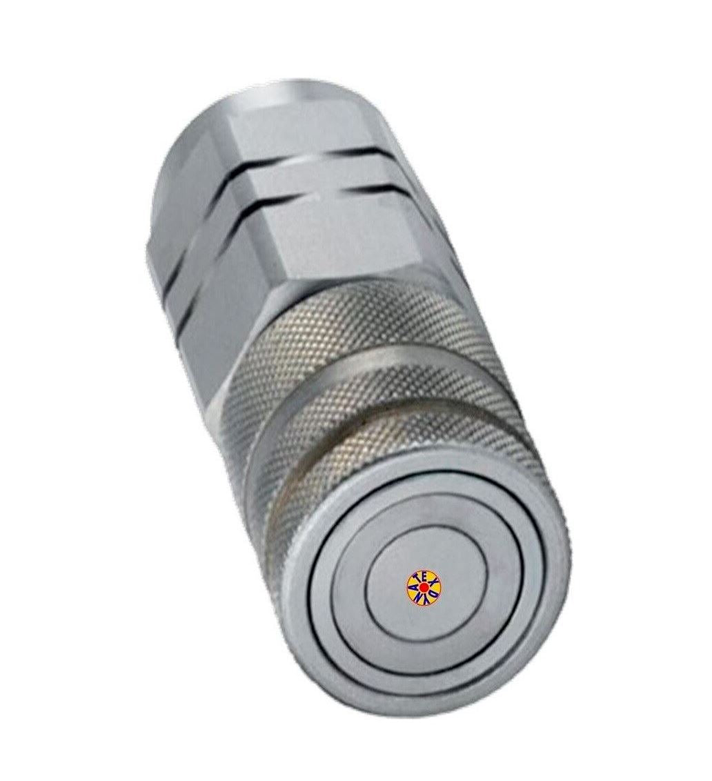 1/2" BSPP Flat Face Female Hydraulic Coupling For JCB Altrad Belle Hycon Danfoss 1400883