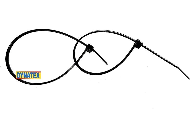 Cable Zip Ties 100 Secure Strap Black Plastic 300mm x 4.8mm Cable Heavy Duty