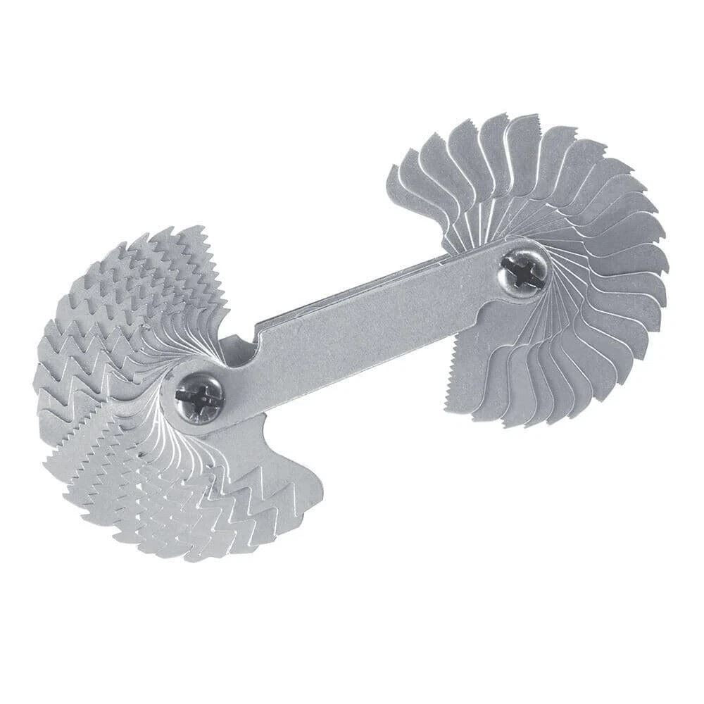 52 Blades Grip Thread Pitch Gauge Metric & Whitworth for Garage, Workshop, Home 1000274