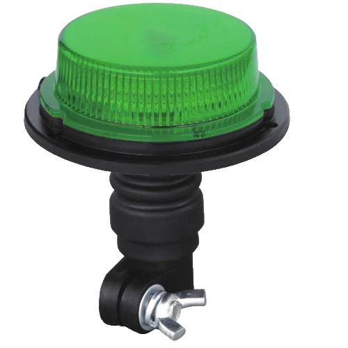 Beacon ECE R65 Compact LED Low Profile Flashing Green Flexi DIN Stem Pole Mount