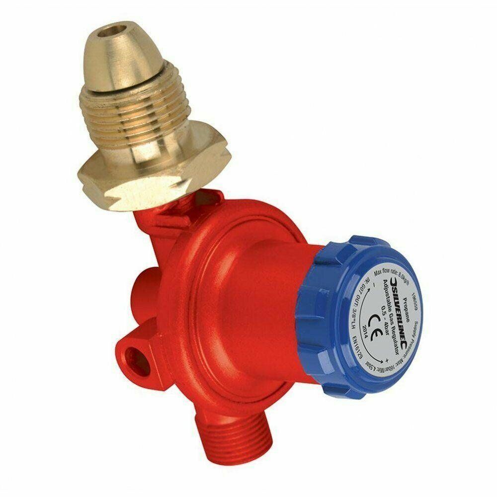 LPG Gas Hose Regulator Propane Bottle 0.5-4 Bar 6mm Tail Barbecue Heater 2001537  1x 00/65/66