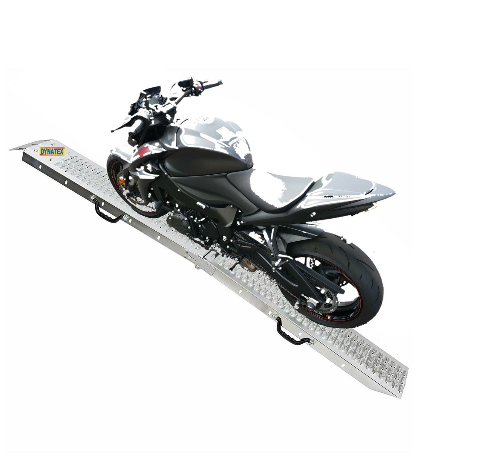 Side Loading Motorcycle Ramp Motorbike Ramp Steel Motorcycle Van Loading Lawn Mower Heavy Duty Sing ...