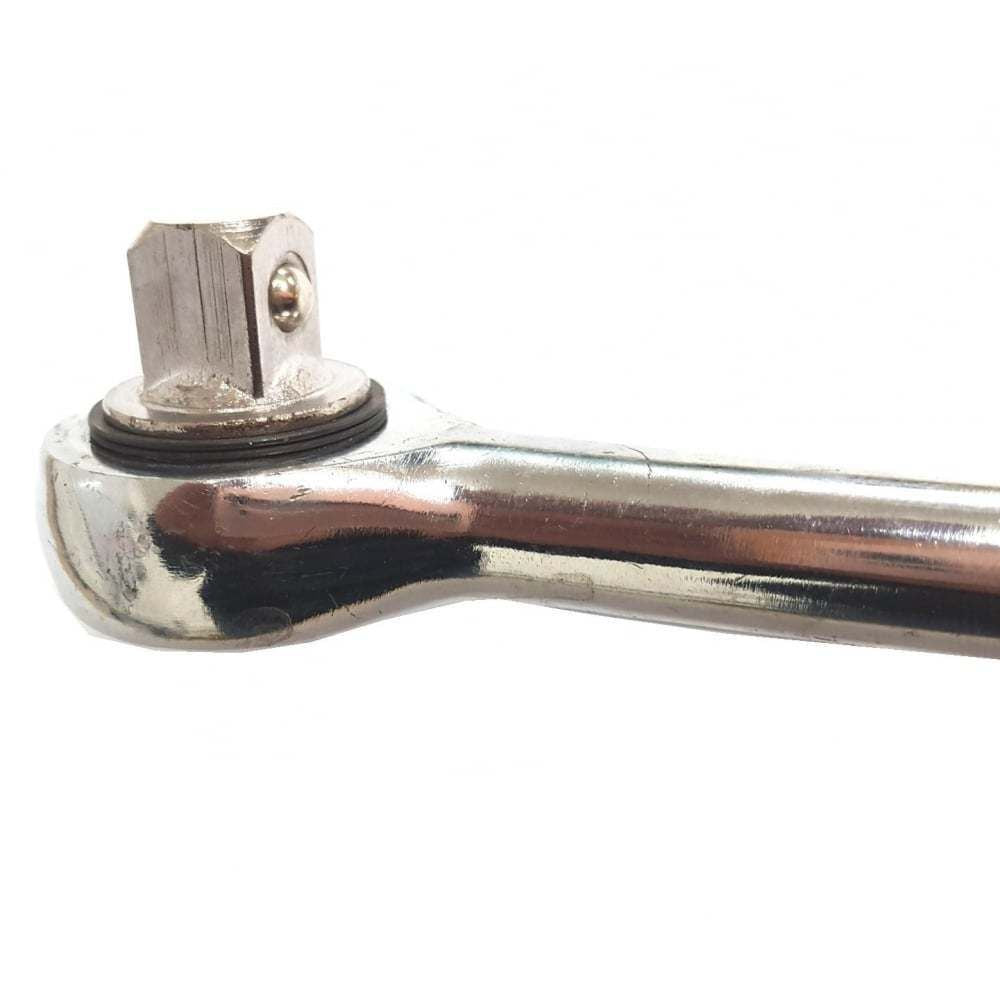 1/2" Drive Ratchet Wrench Chrome Rubber Grip Socket Mechanic Tools 123459
