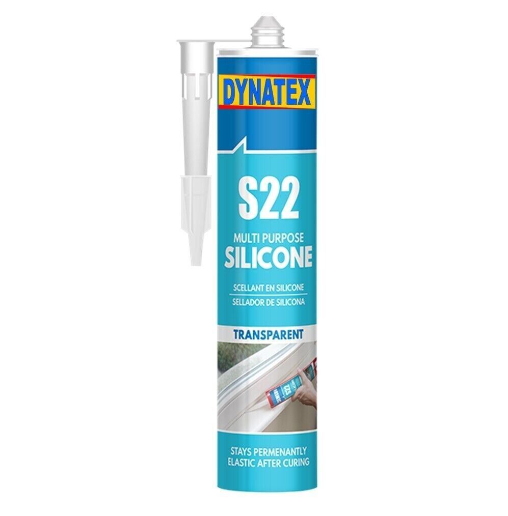 Silicone Sealant Transparent Mould Resistant Bathroom Kitchen Waterproof 280ml 2001220