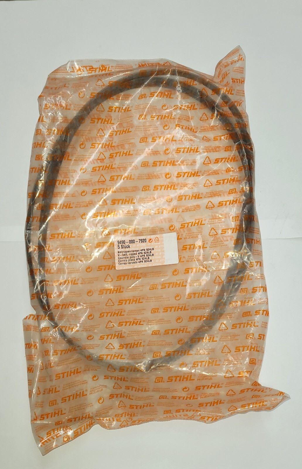 9490 000 7920 Poly V-Belt, Ribbed Genuine Stihl TS700 94900007920