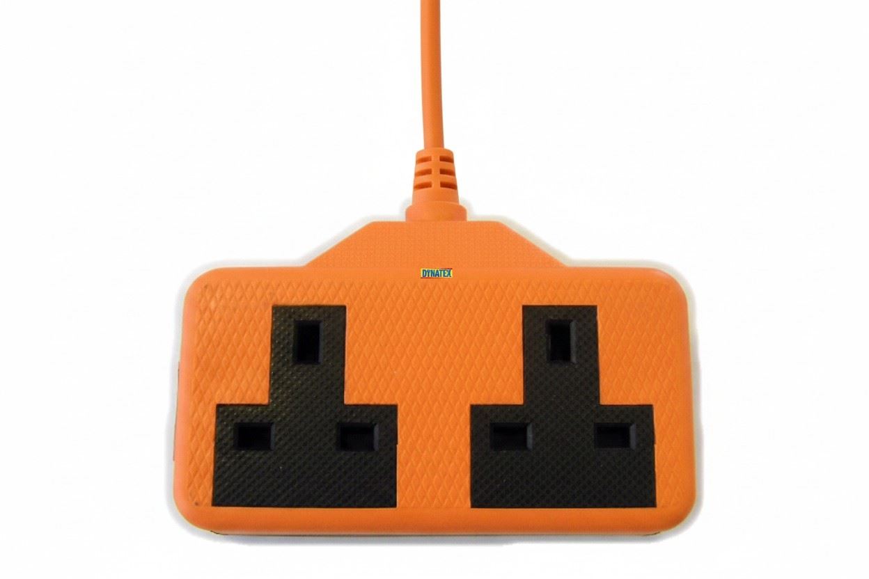 Socket 3Pin 13 Amp Electric Twin Hard Rubber 13A Mains Electrical 3 Pin 3001065