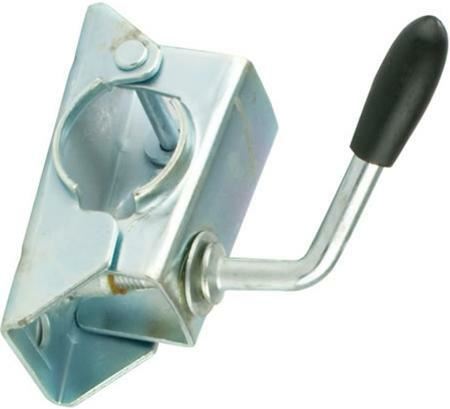 Jockey Wheel Bracket 34mm PD1 Handle Clamp Pressed Steel Fits Bradley Trailer 9001355