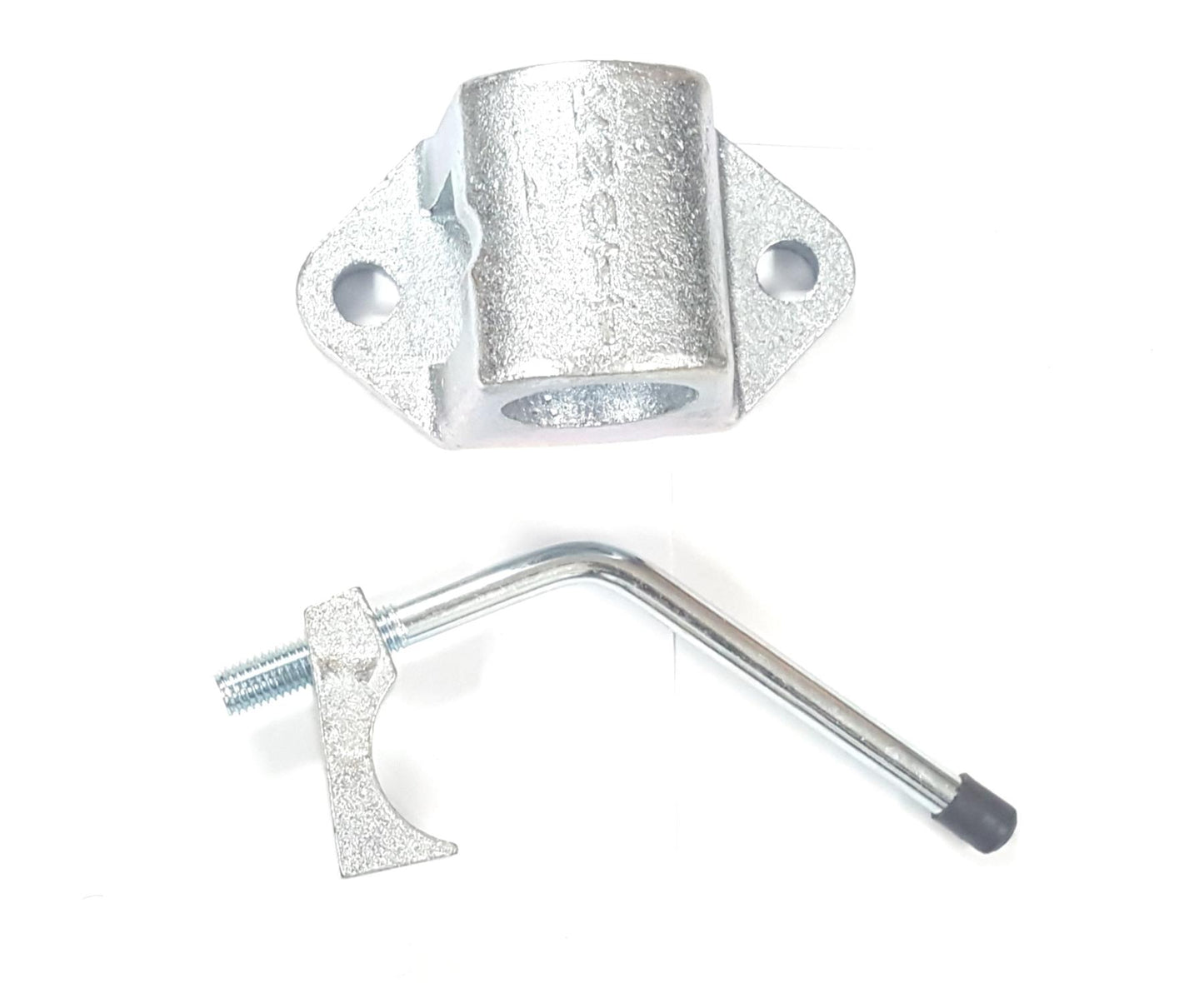 Trailer Jockey Wheel 43mm Bracket & Pad & Handle Lever Fits Bradley Ifor William 9001361