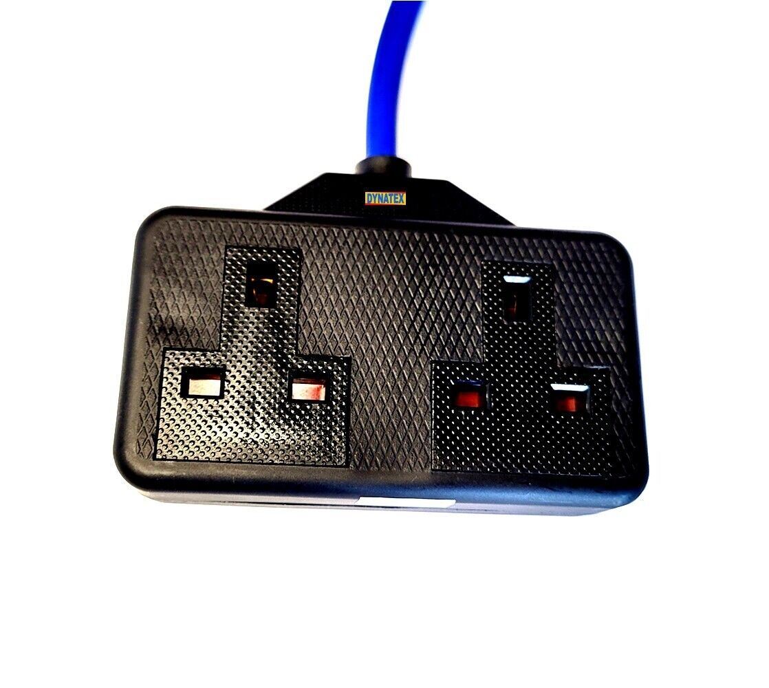 16 Amp Generator Fly Lead Twin 13A Socket Mains Hook Up Caravan Cable 3001286 1x655/404/064