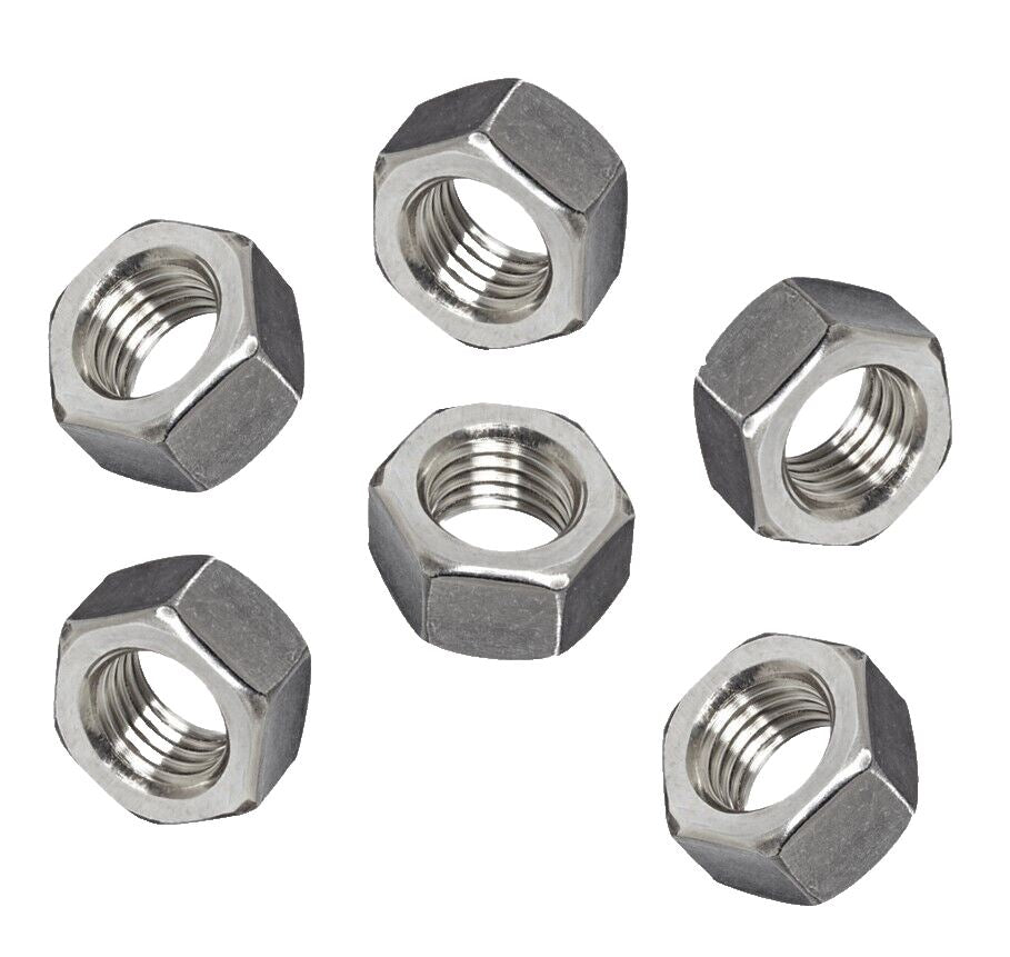 Nut Plain 12MM 20 Zinc Plated Metric Thread For Set Screw & Bolt Hex M12 9006730 10x610