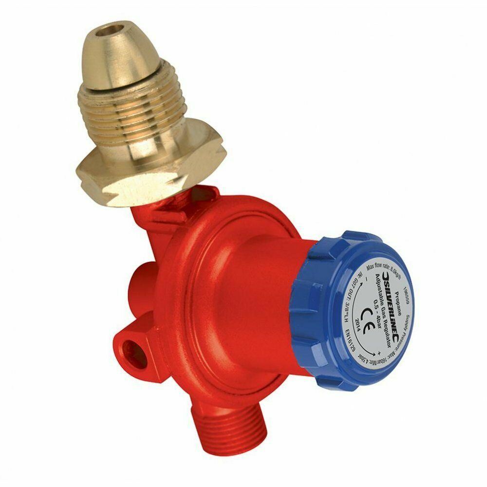 LPG Gas Hose Regulator Propane Bottle 0.5-4 Bar 8mm Tail Barbecue Heater 2001538 1x00/66/67