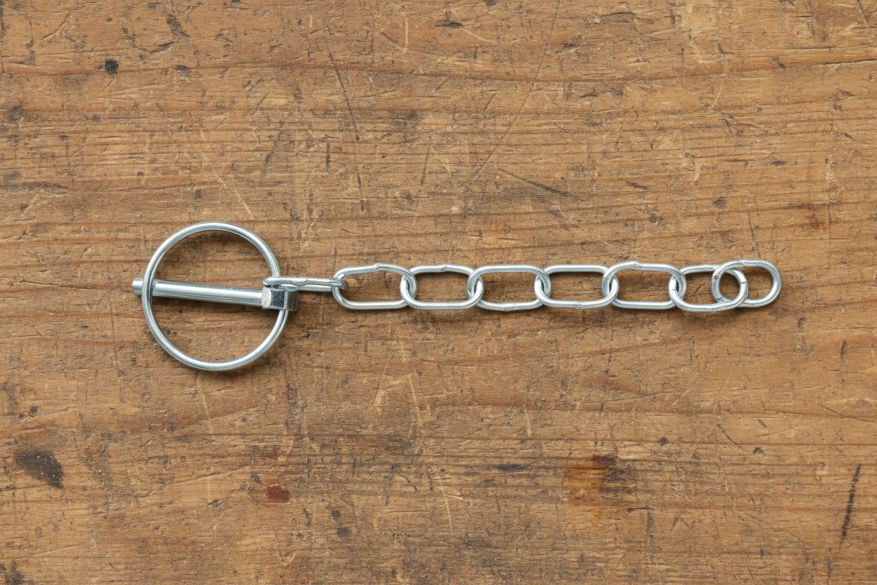 Lynch Pin & Chain Trailer Horse Box Tail Gate Drop Side Locking Pin 9007208
