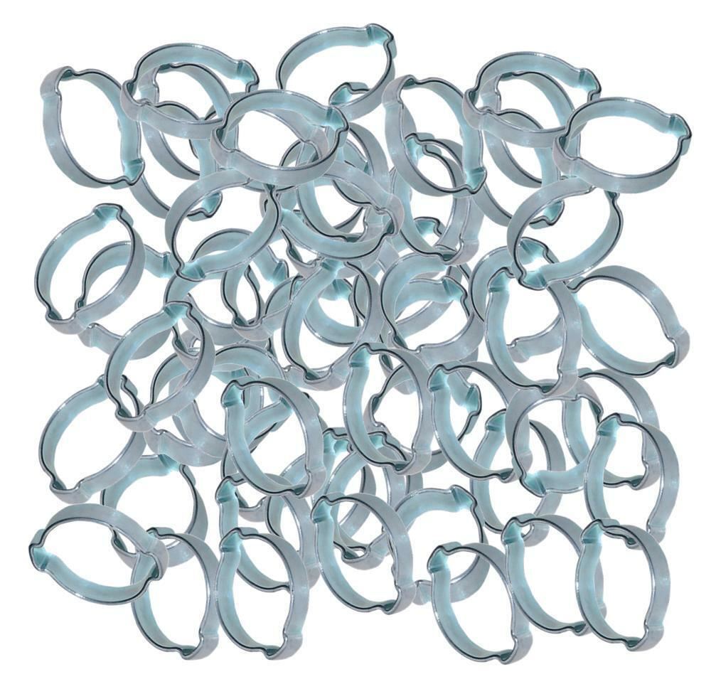 O-clip Crimp Pinchers Double Ear Hose Clip 23 - 27 mm 100pk Gas LPG Welding 2001559 100x40