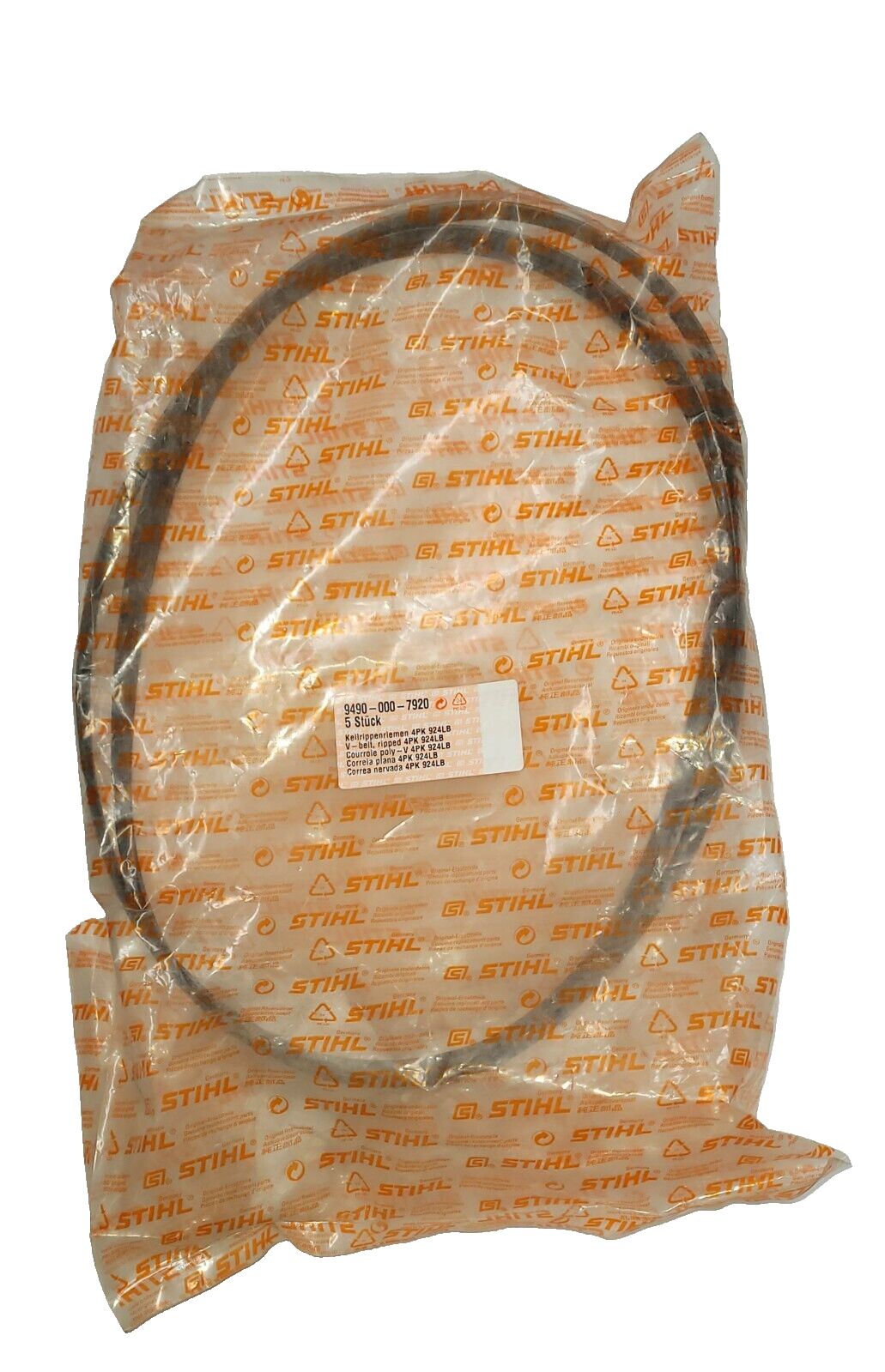 9490 000 7920 Poly V-Belt, Ribbed Genuine Stihl TS700 94900007920