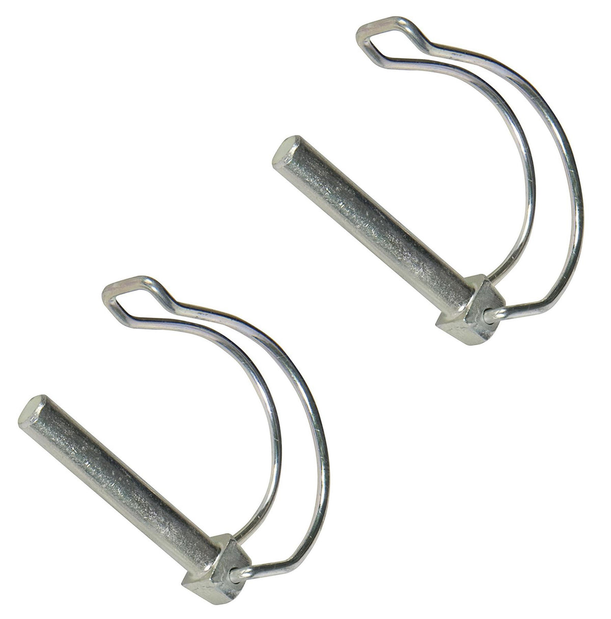 2 Linch Pin Pipe 60mm x 10mm x70L Retaining Lock Trailer D Clip Round Locking 9007211 =2x167