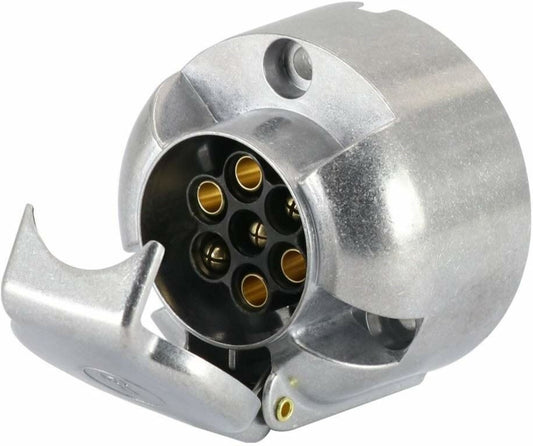 12 V Type N 7 Pin Metal Plant Trailer / Caravan Towing Socket Motorhome 9001399