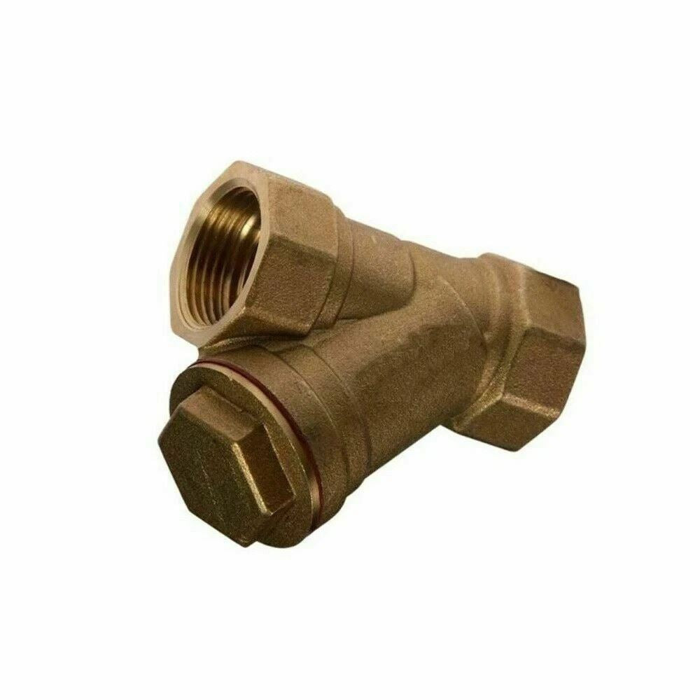 1 1/2 BSP Valve Y Strainer Pressure Washer Water Filter Brass Inline Diesel Fuel 1402086