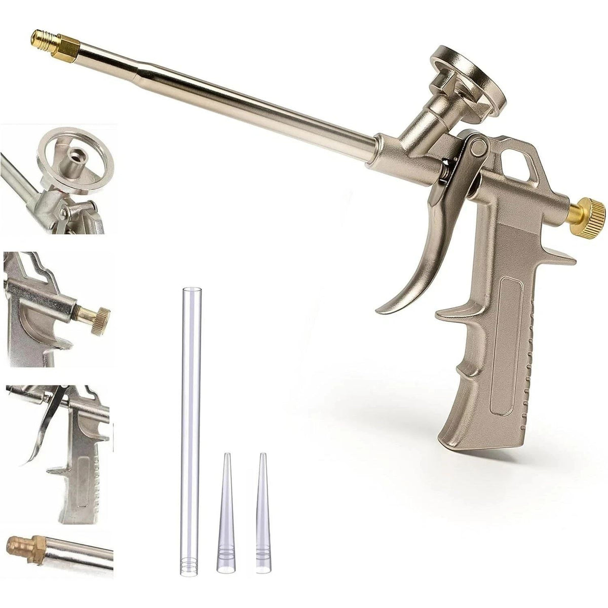Thermcoat Insulation Spray Foam 6 Cans, Cleaner & Applicator Gun Sound Proofing
