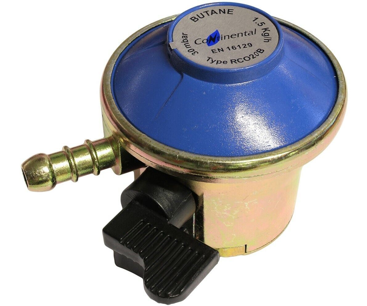 Butane Gas Regulator Fits Calor 21mm Clip On Bottle – Caravan Motorhome - BBQ 2001513