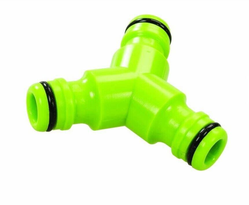 1/2" 3 Way Garden Hose Quick Connector Click Water Gardening Quality Splitter 1402705