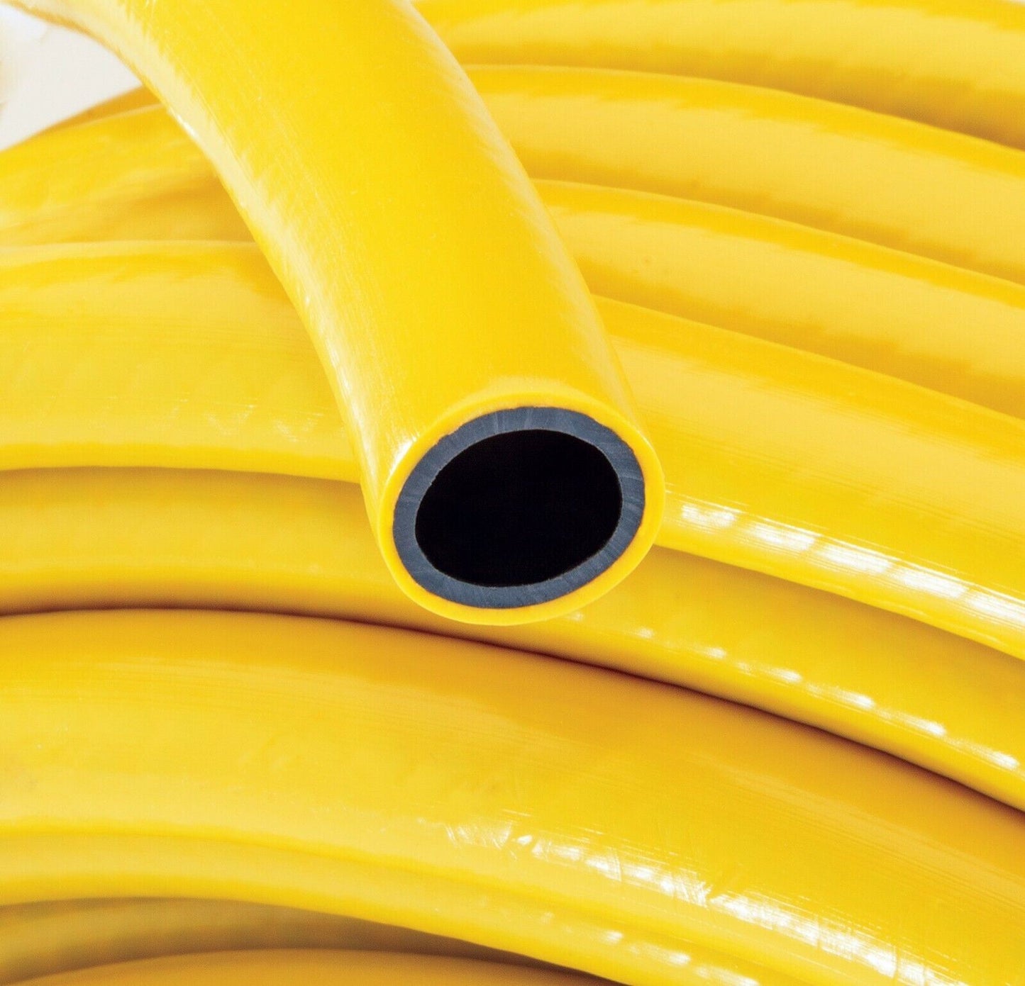 Garden Hose Pipe 15M Spray Nozzle Tap Connector Set Hosepipe Reel 15Metre Yellow 1402754 15x32 1x18