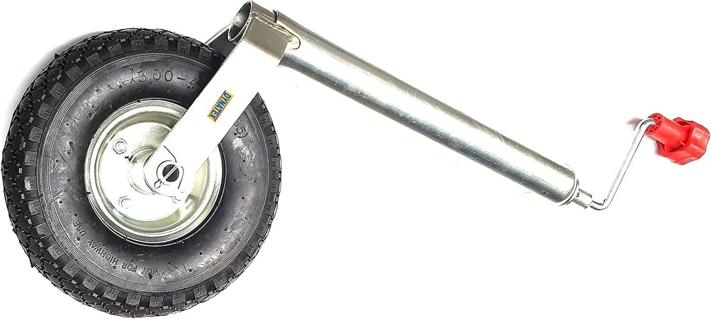 Jockey Wheel Smooth Leg Pneumatic Tyre For Caravan Trailer 20mm Bore Bradley Maypole DX/9001365