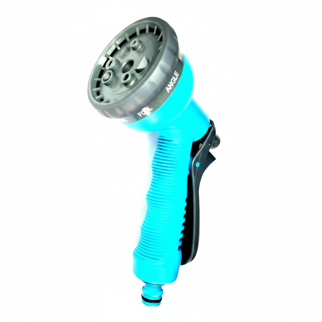 Garden Hose Spray Nozzle Gun Water Pipe 8 Multi Pattern Speed Click Connector 1402717