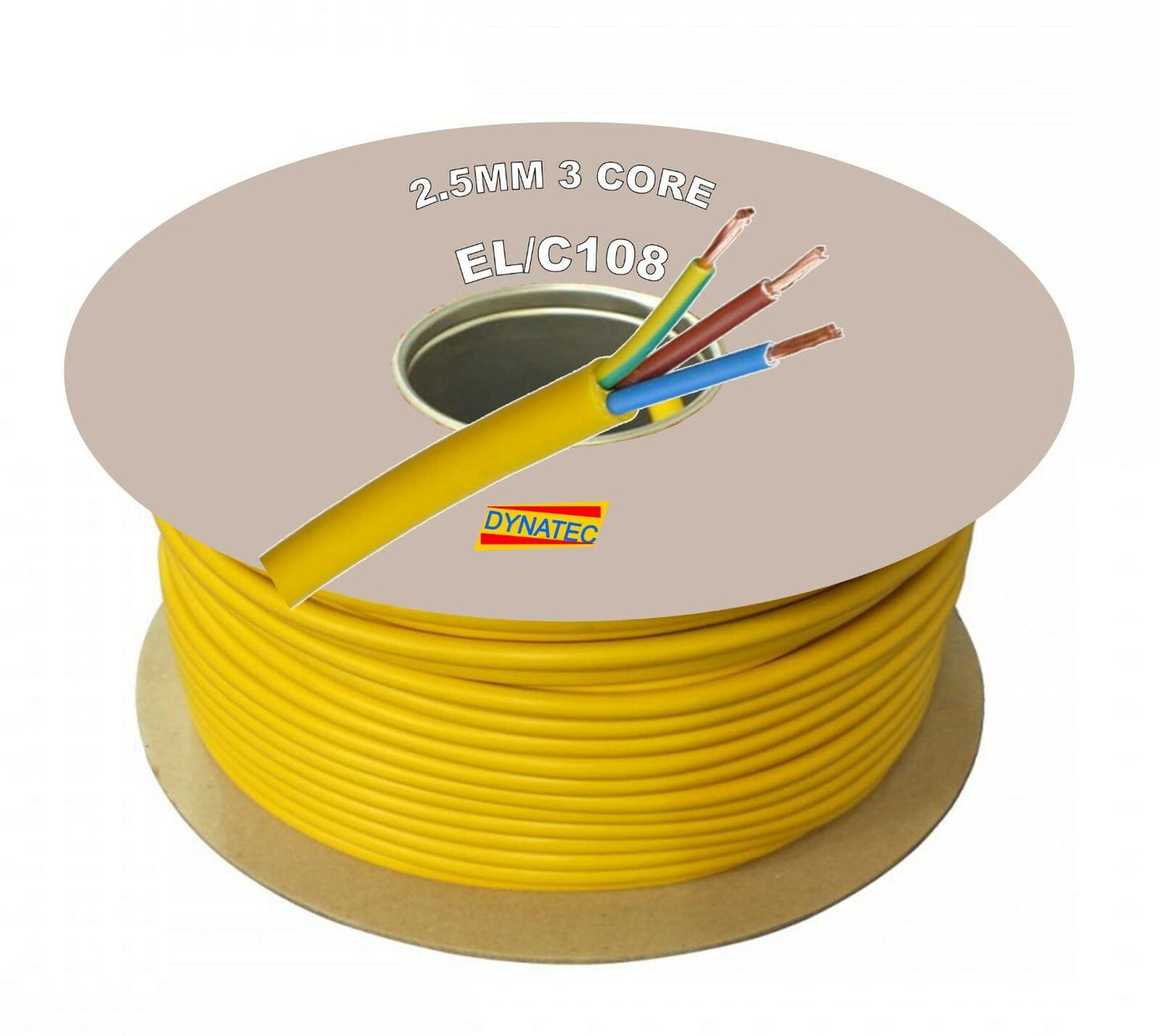Cable 110 Volt Arctic 2.5mm Yellow 3183A 3 Core 100 Metre 110V Site Power Artic 3001394 100x88