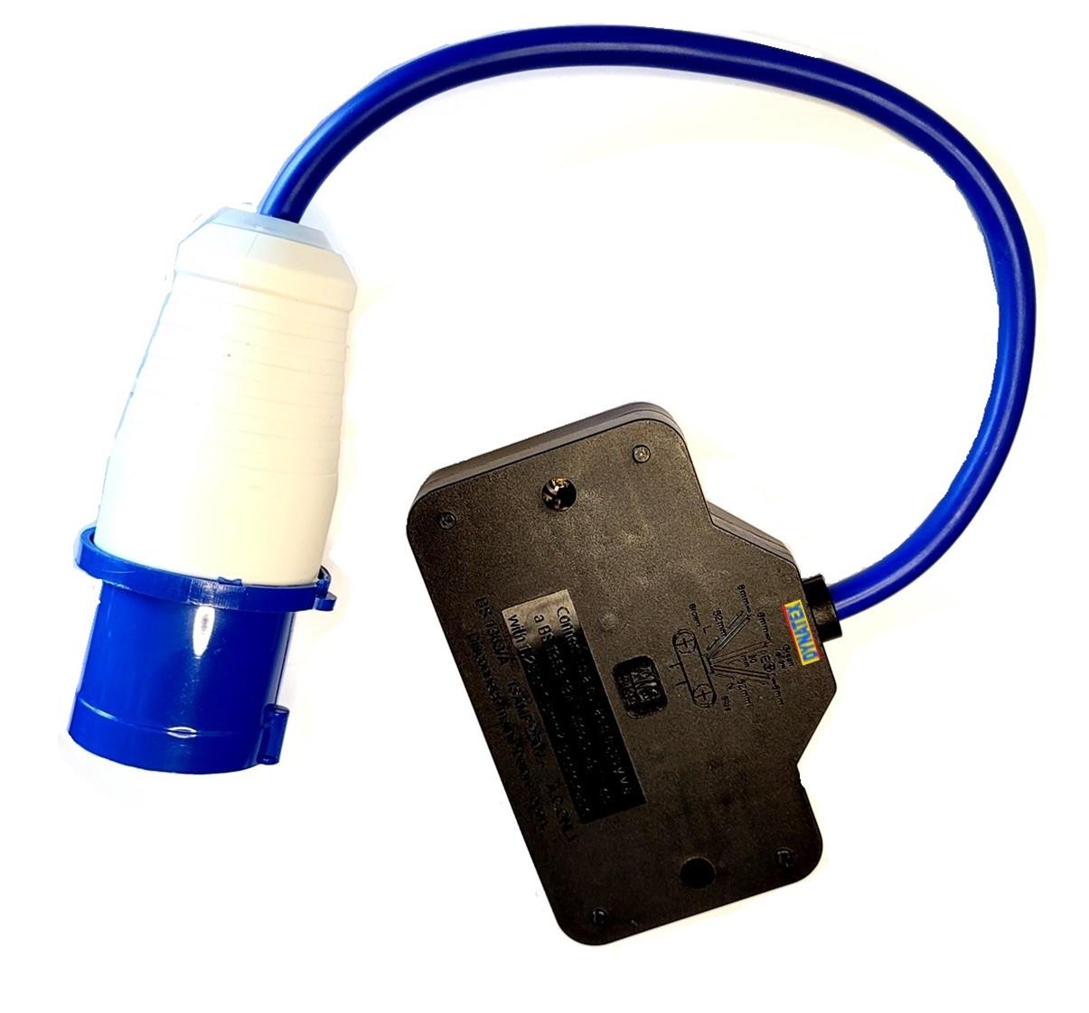 16 Amp Generator Fly Lead Twin 13A Socket Mains Hook Up Caravan Cable 3001286 1x655/404/064